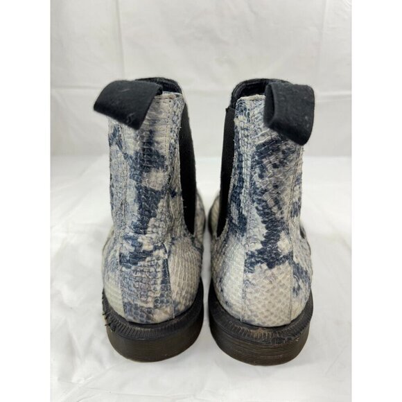 Dr.Marten's Flora Asciano Leather Snakeskin Embossed Chelsea Boot Women's Size 7 - Picture 3 of 14